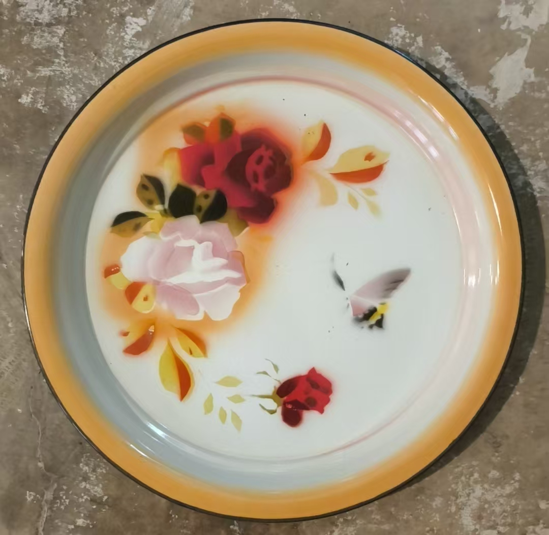 竹叶牌搪瓷盘