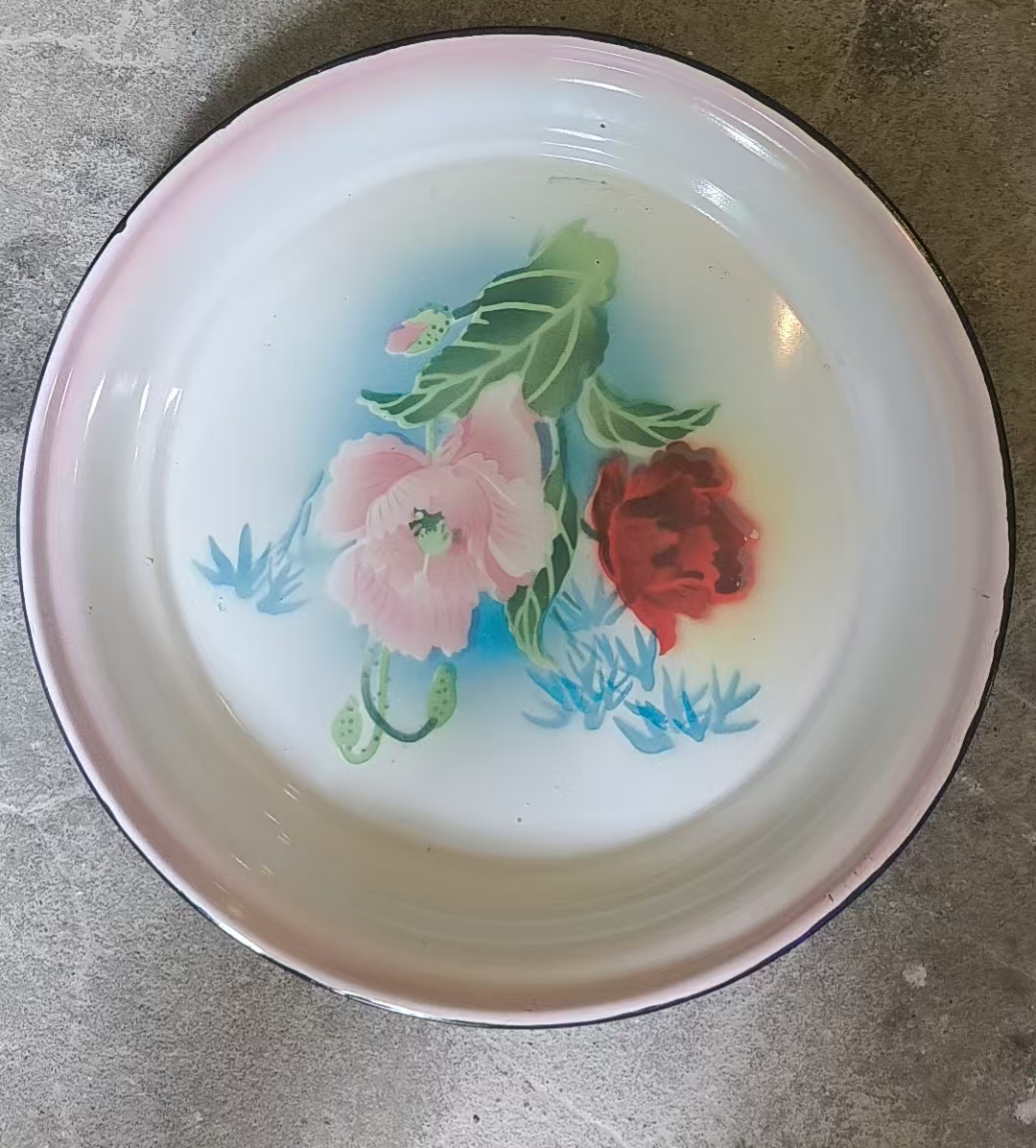 丰收牌搪瓷盘