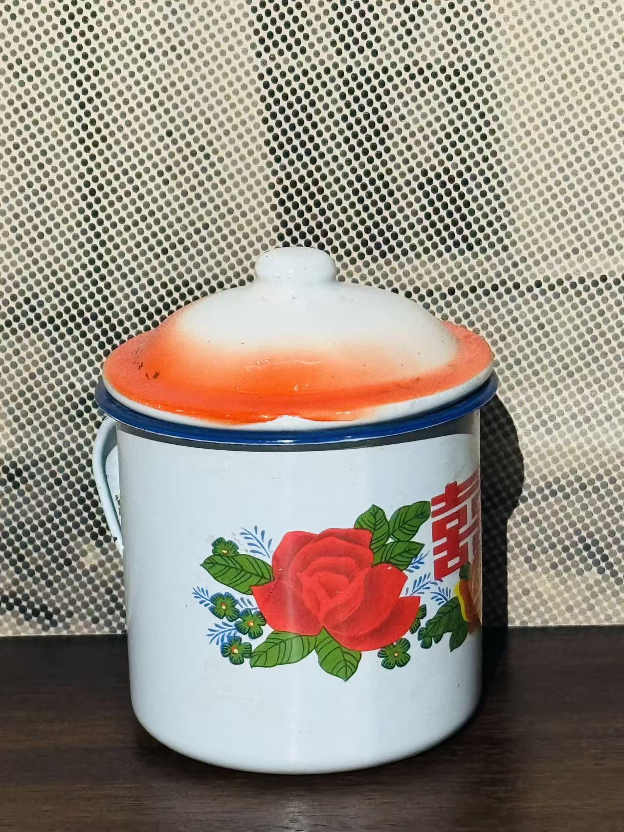 喜字搪瓷杯