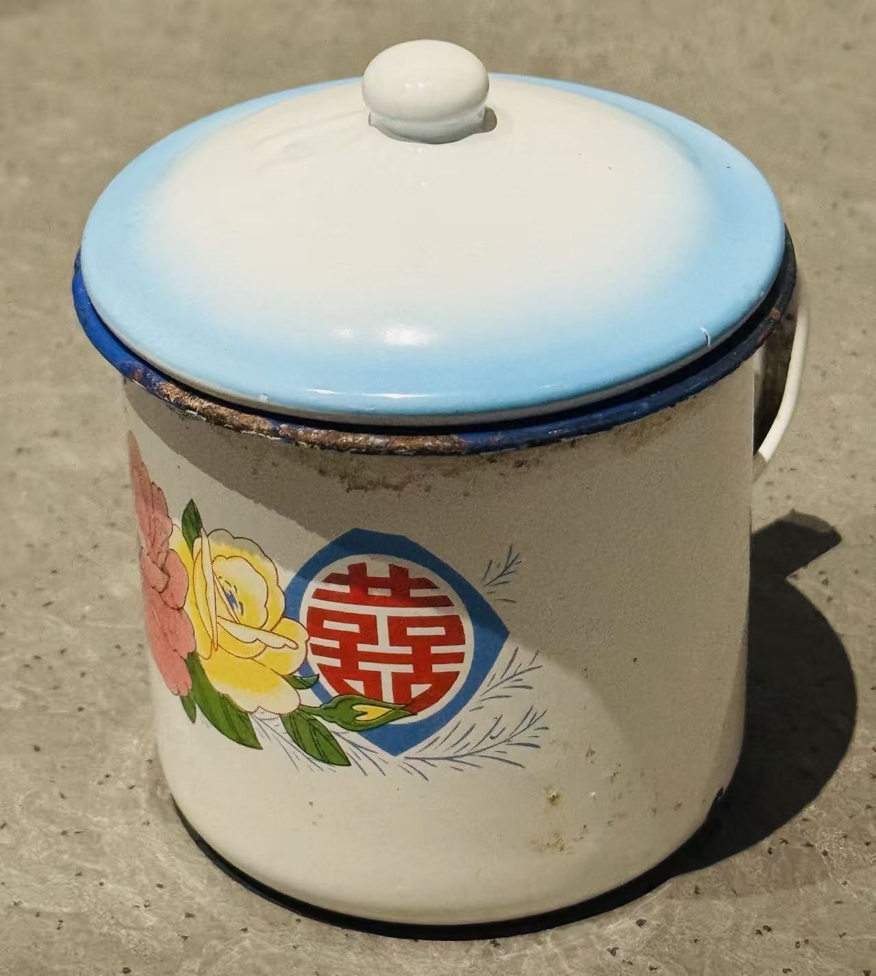 喜字搪瓷杯