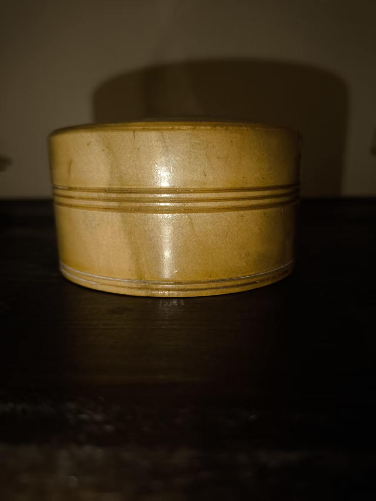 迎客松茶叶筒盖