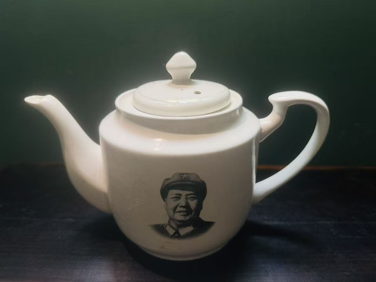 毛主席头像陶瓷茶壶