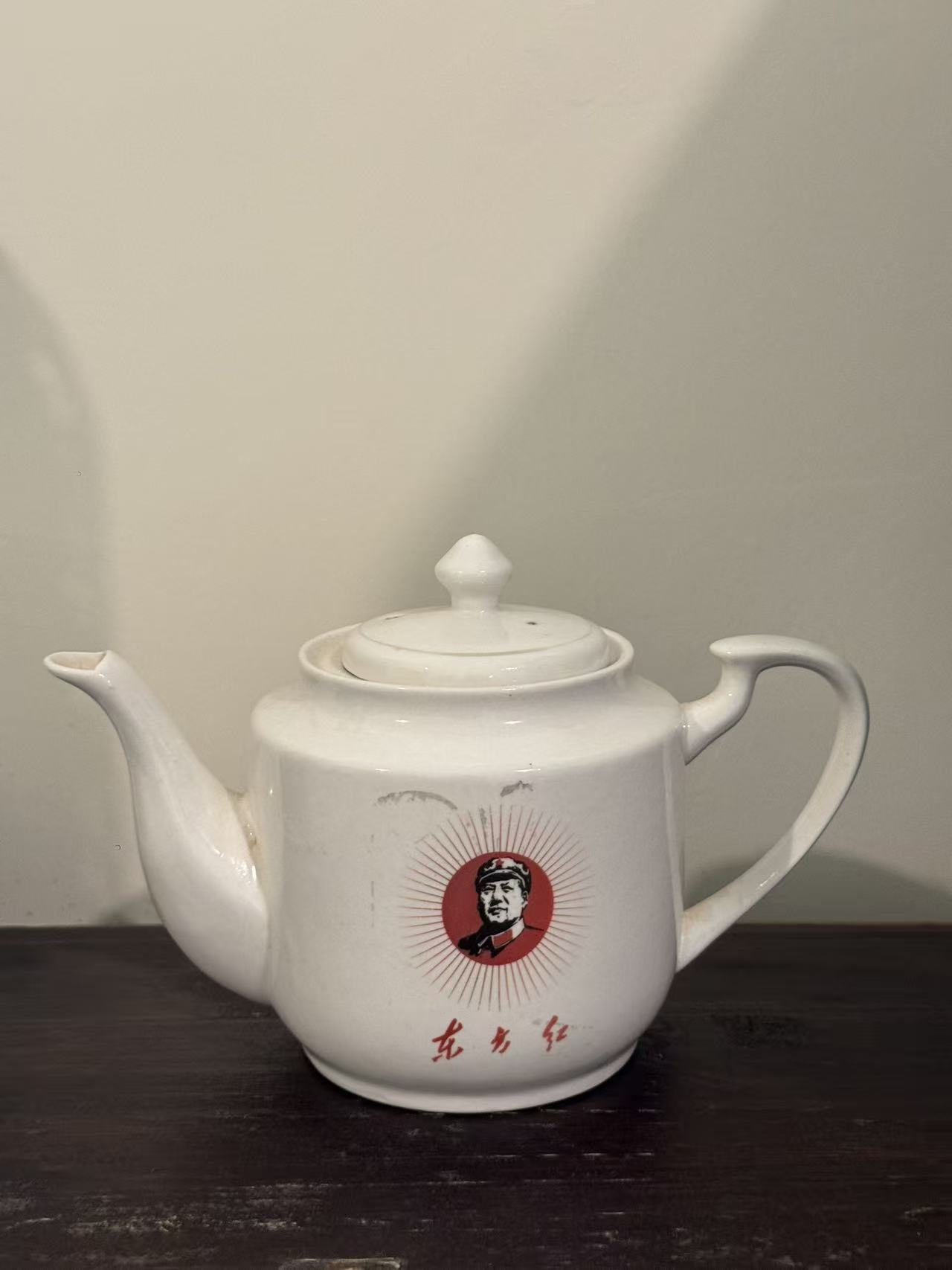 毛主席头像陶瓷茶壶