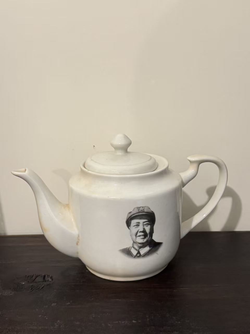 毛主席头像陶瓷茶壶