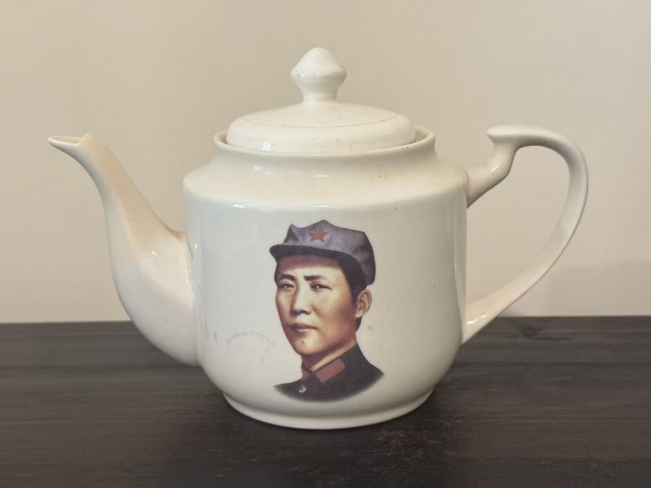 毛主席头像陶瓷茶壶