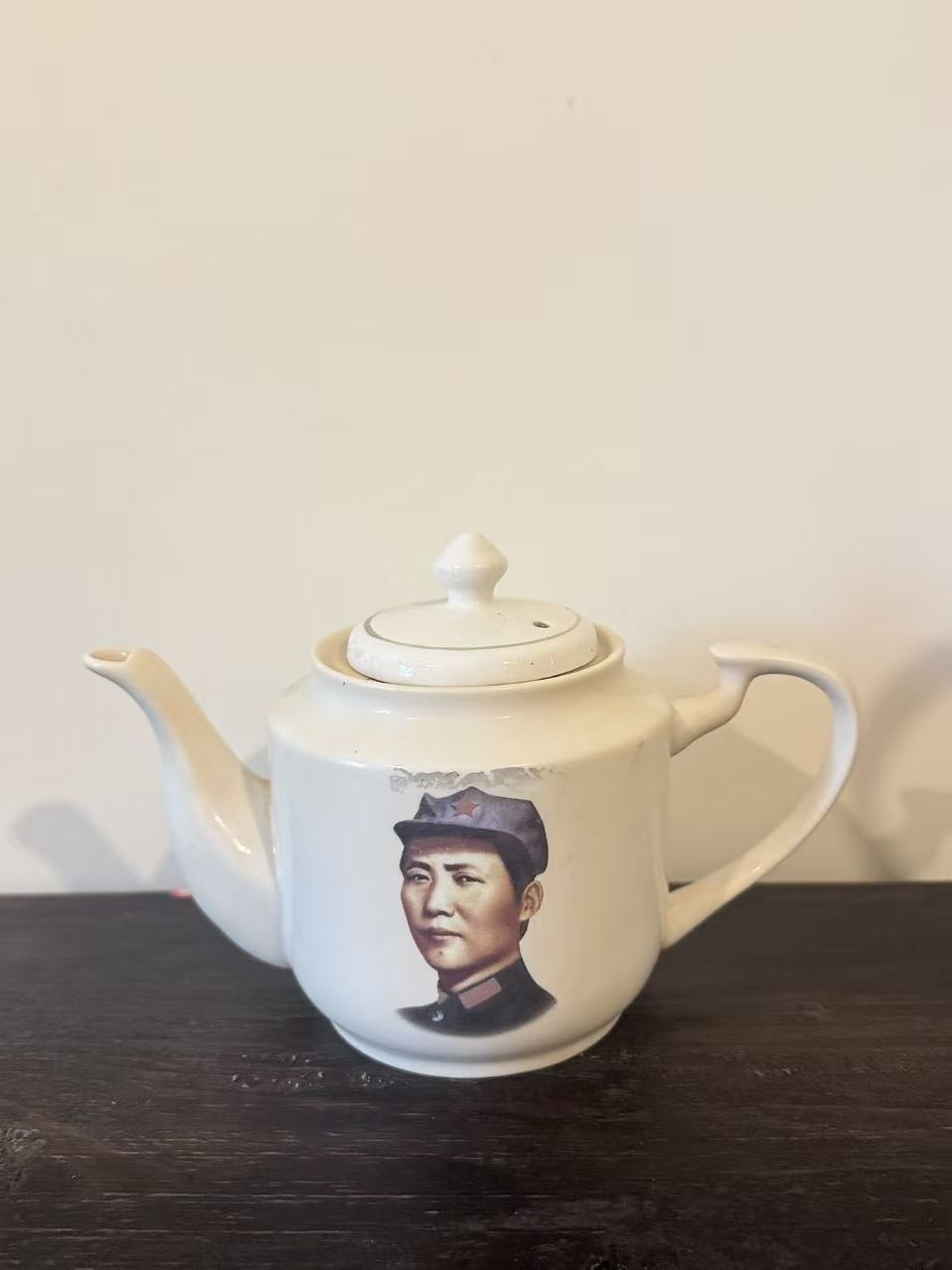 毛主席头像陶瓷茶壶