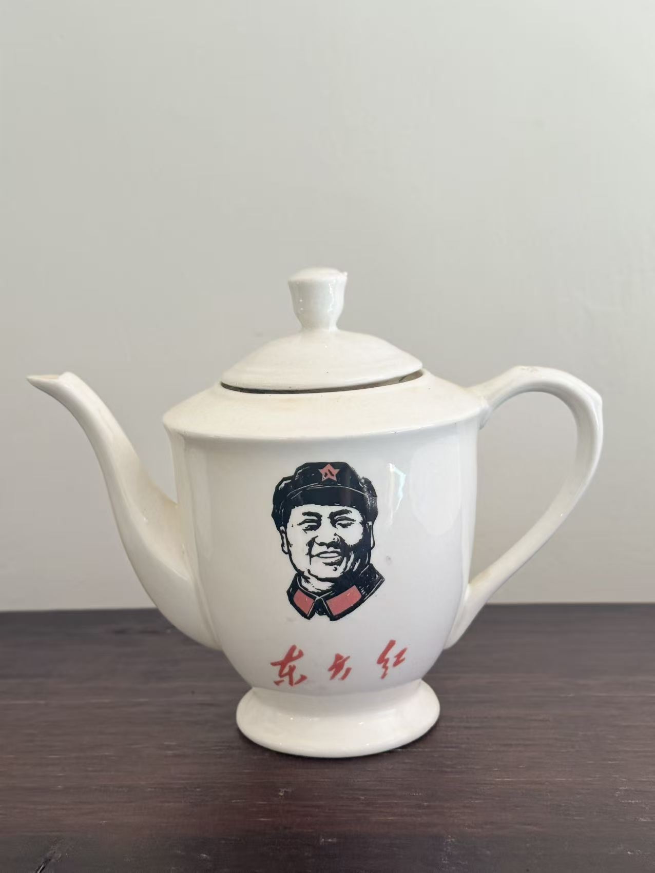 毛主席头像陶瓷茶壶