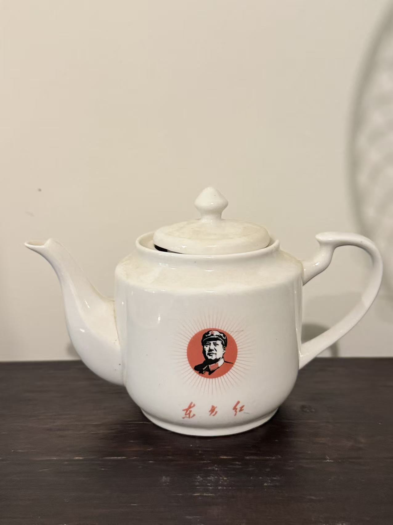 毛主席头像陶瓷茶壶