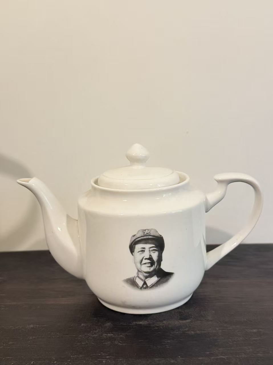 毛主席头像陶瓷茶壶