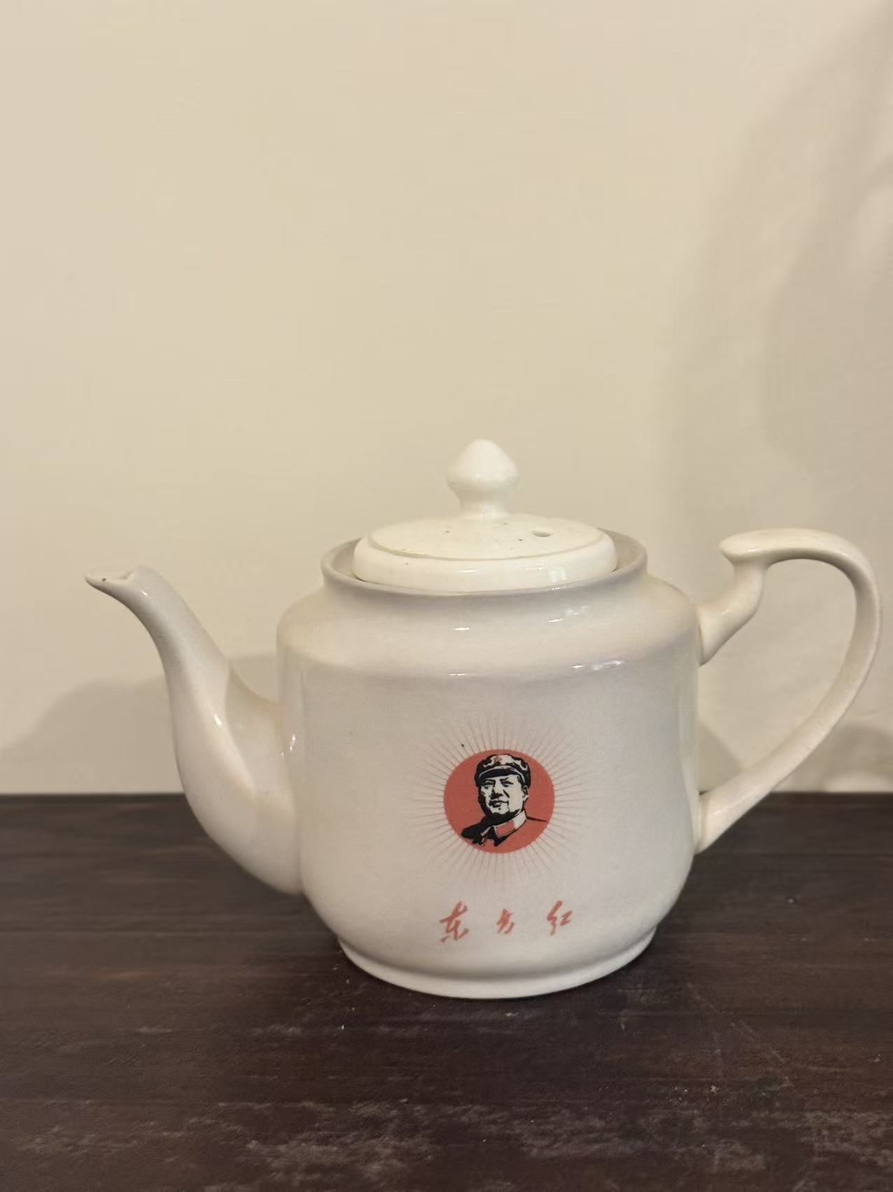 毛主席头像陶瓷茶壶
