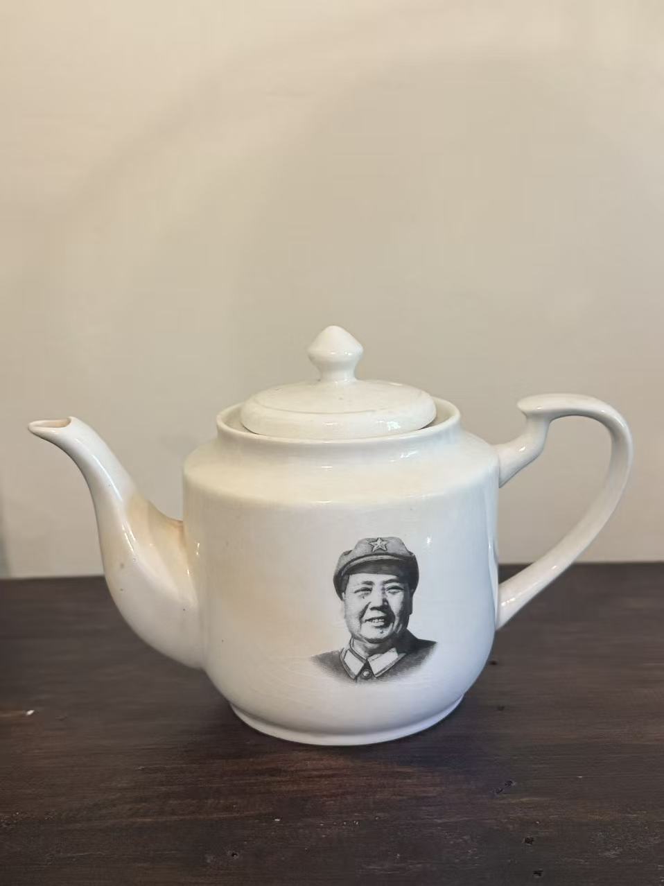 毛主席头像陶瓷茶壶
