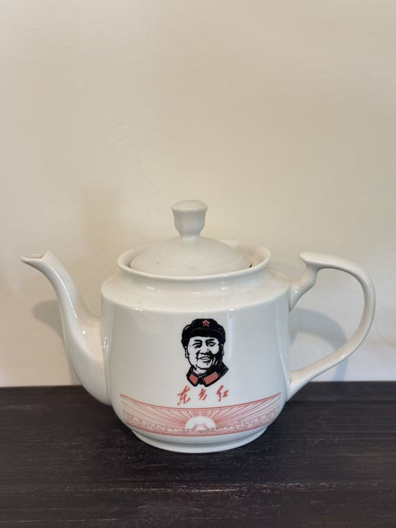 毛主席头像陶瓷茶壶