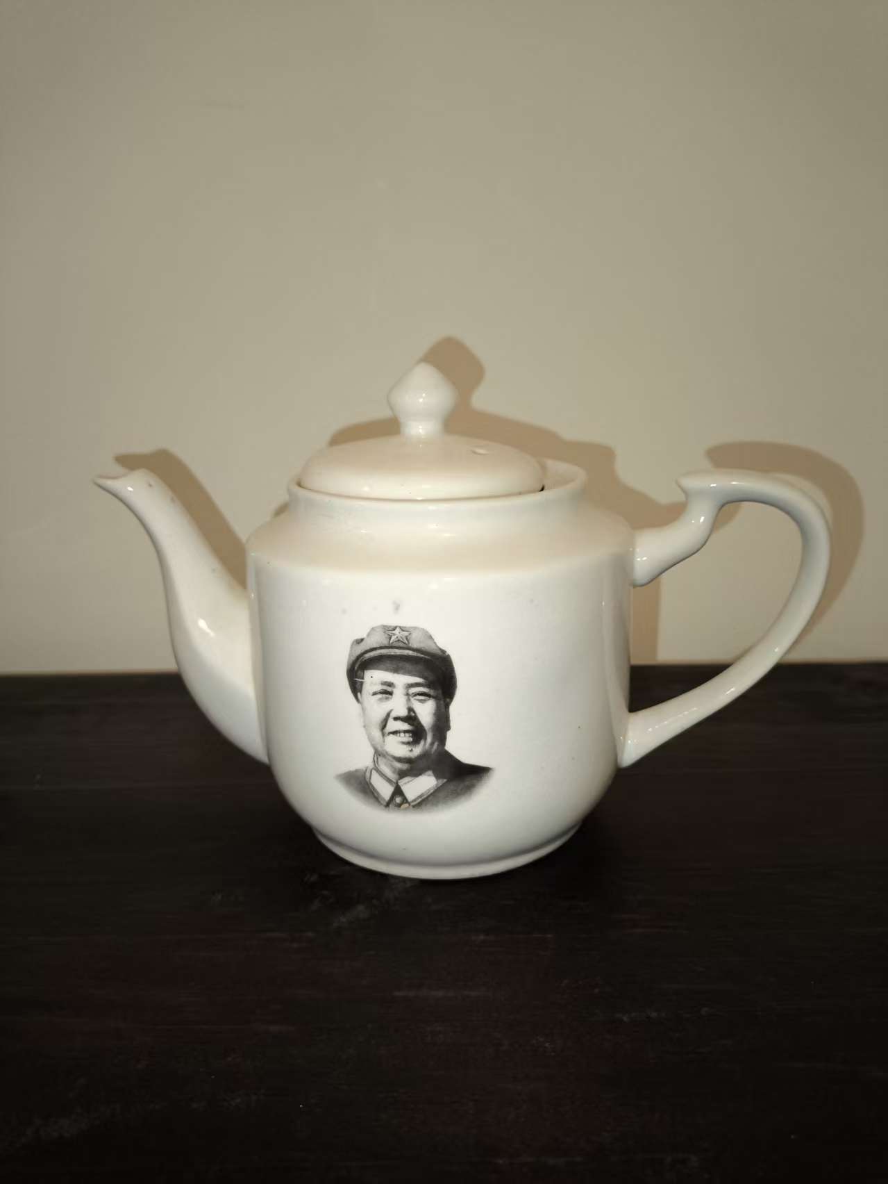 毛主席头像陶瓷茶壶