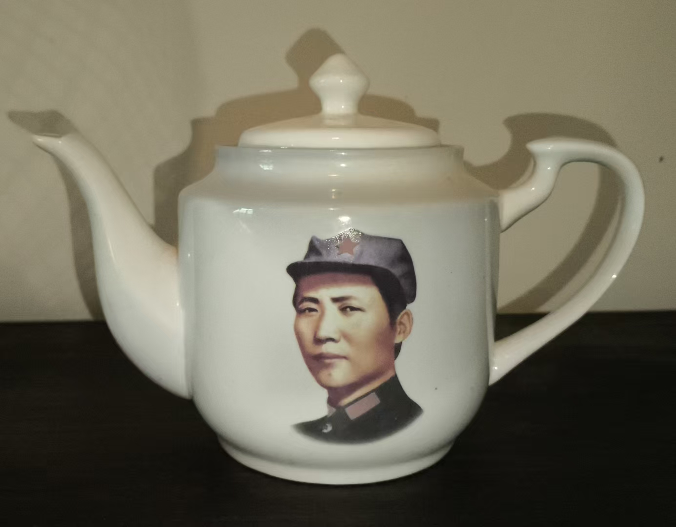 毛主席头像陶瓷茶壶