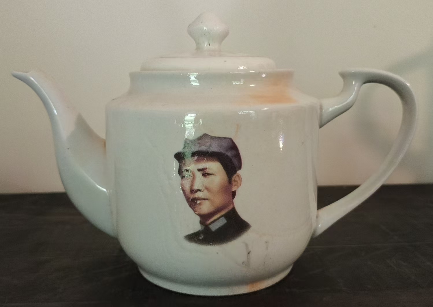 毛主席头像陶瓷茶壶