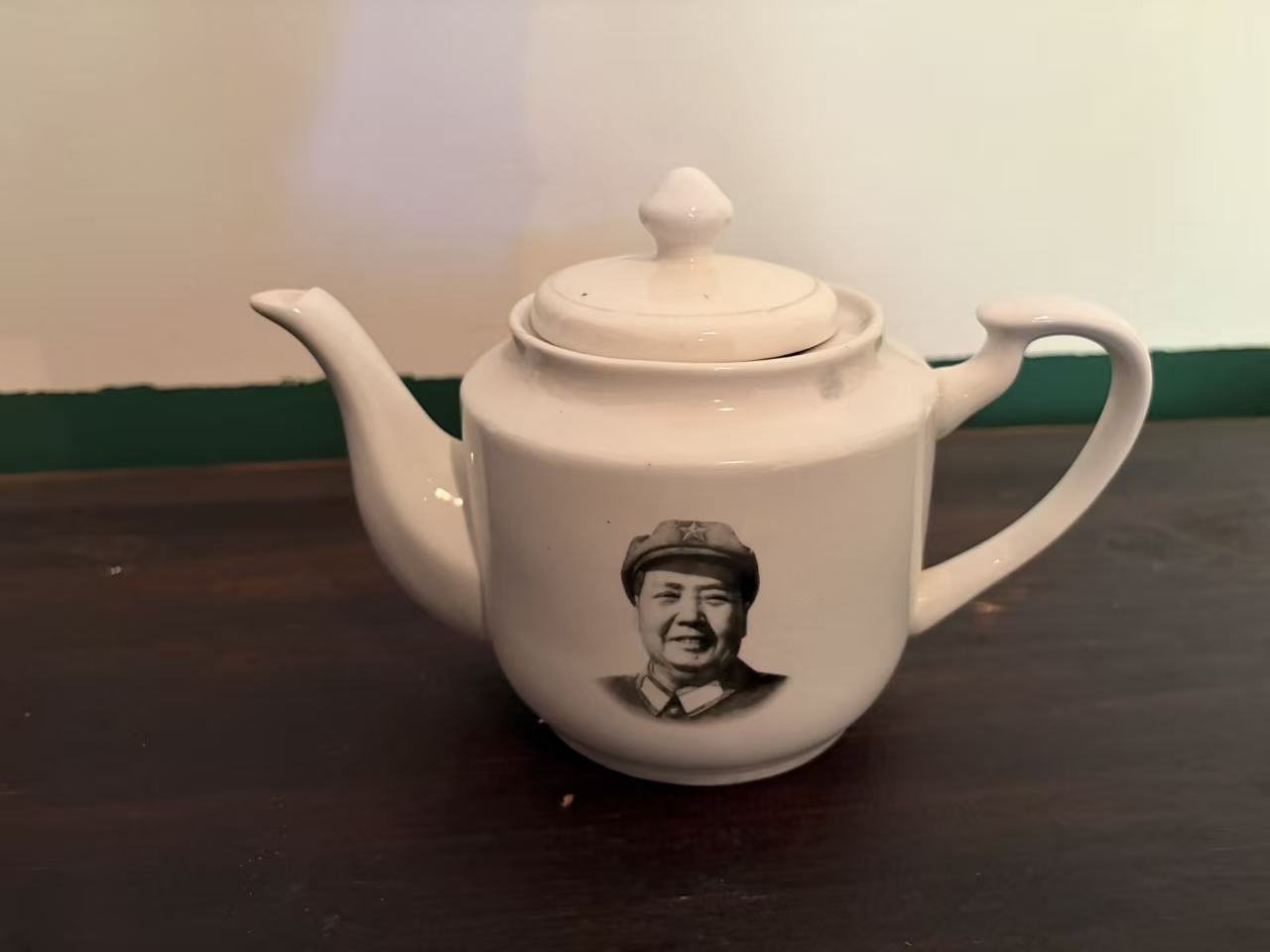 毛主席头像陶瓷茶壶
