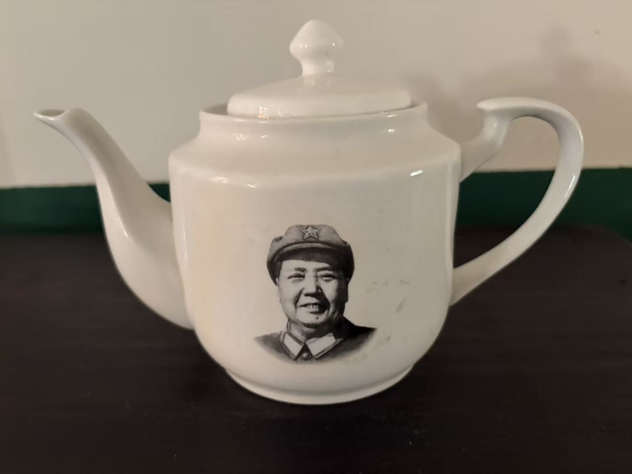 毛主席头像陶瓷茶壶
