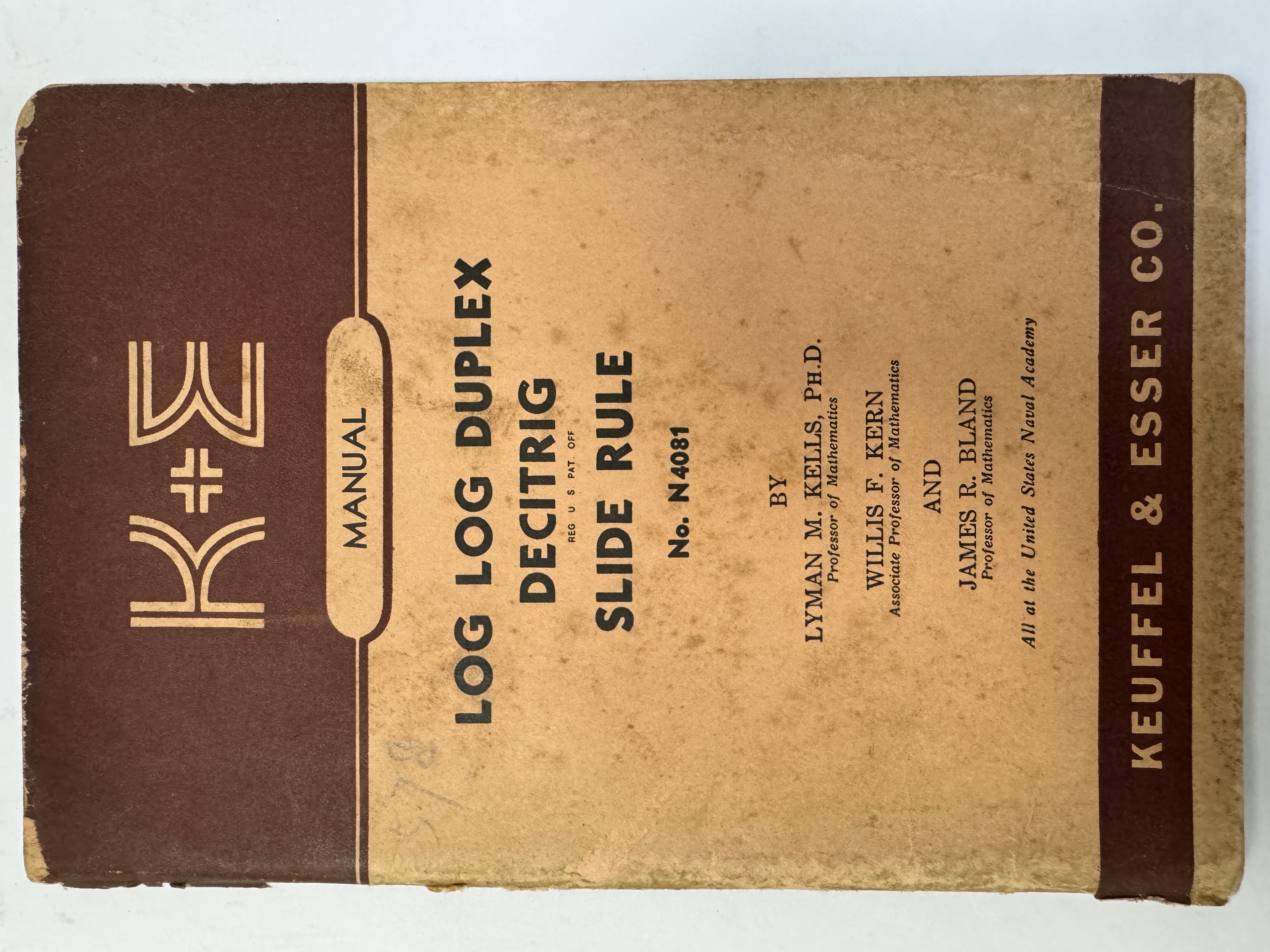 LOG LOG DUPLEX DECITRIG REG U.S PAT.OFF SLIDE RULE No.N4081
