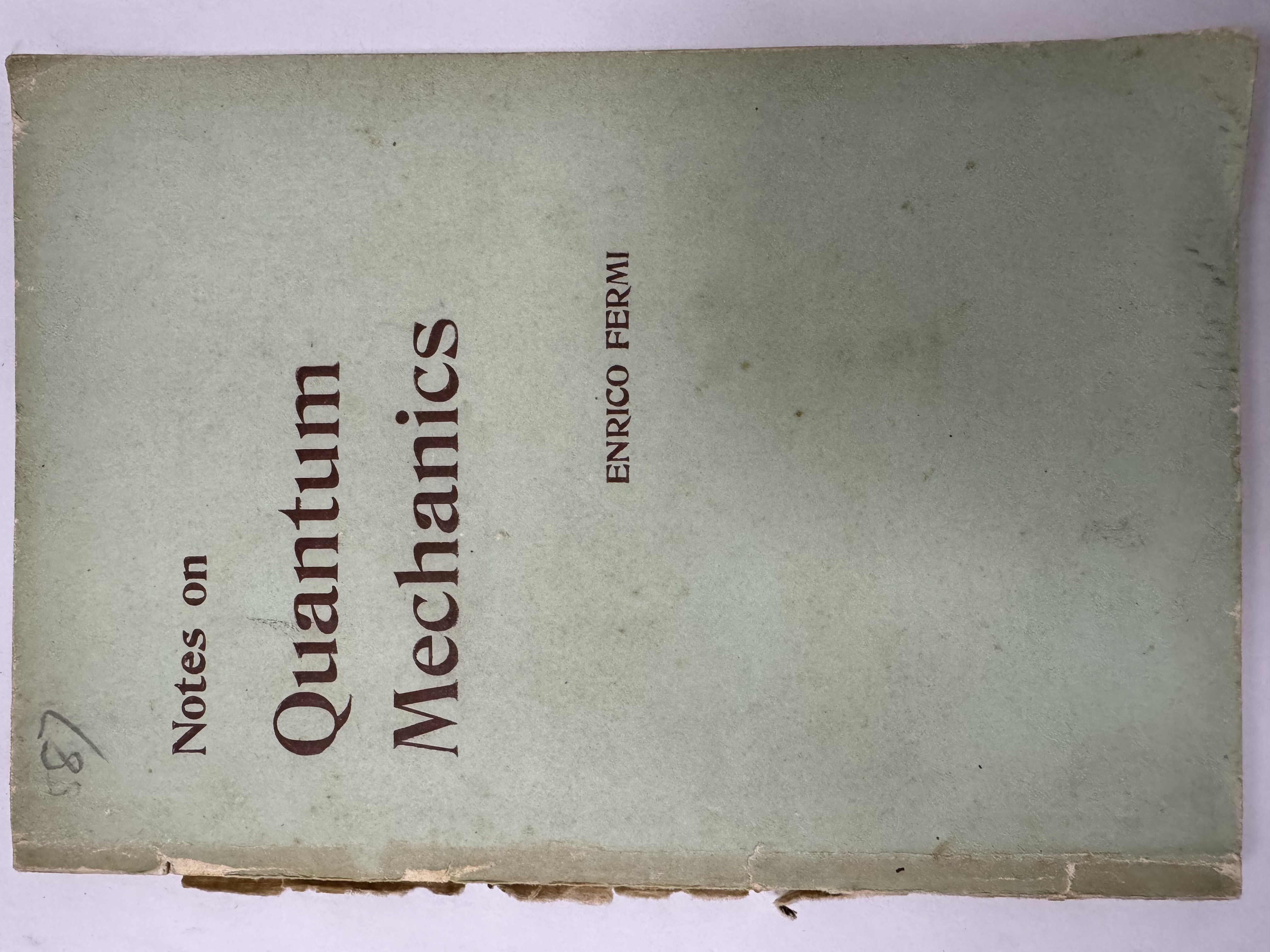 Notes on Quantum Mechnics