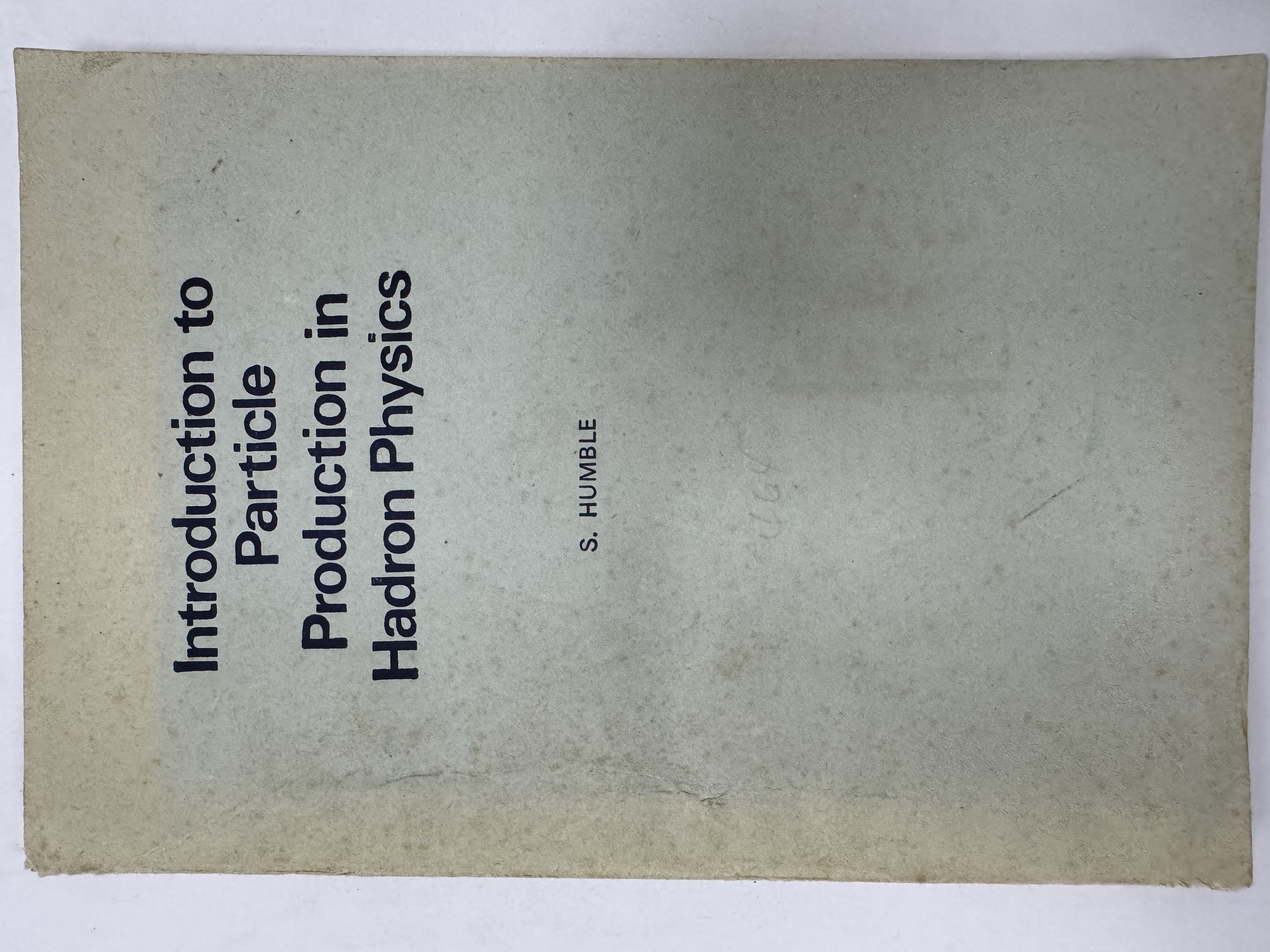 Introduction to Particle Production in Hadron Physics