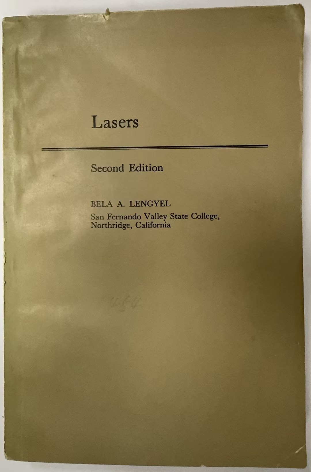 Lasers          Second   Edition