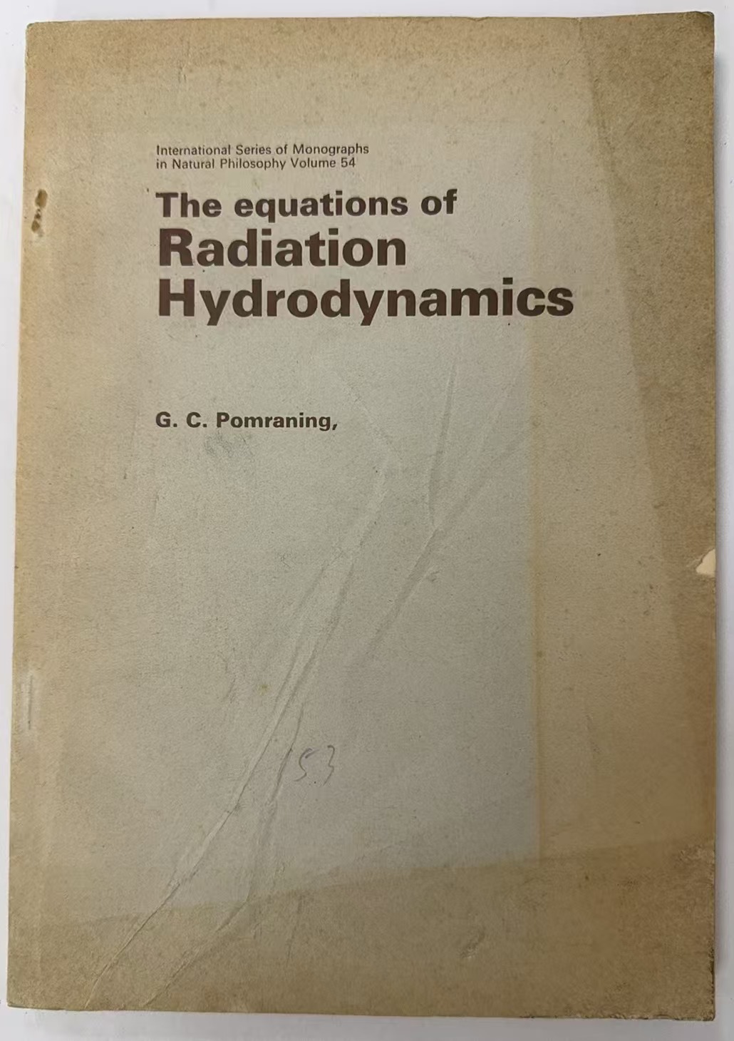 THE EQUATIONS OF RADIATION HYDRODYNAMICS