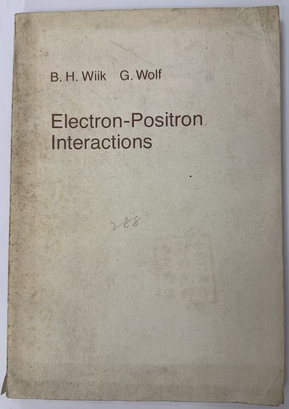 Electron-Positron Interactions
