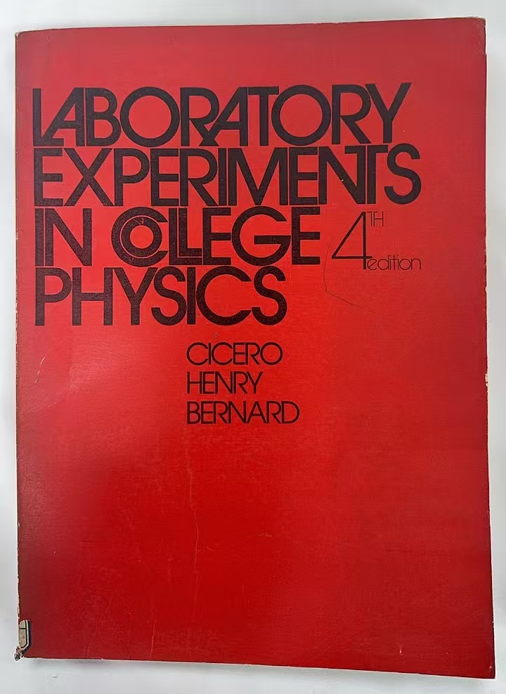 Laboratory Experiments in College Physics