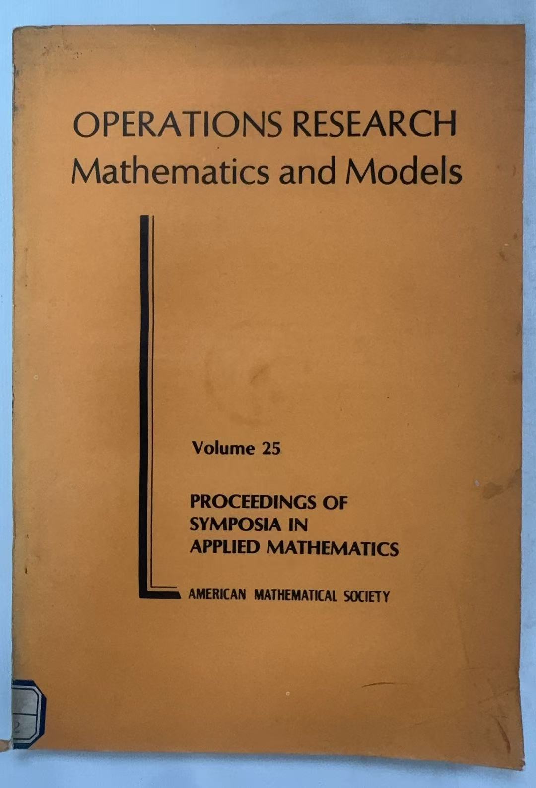Operations Research:Mathematics and Models