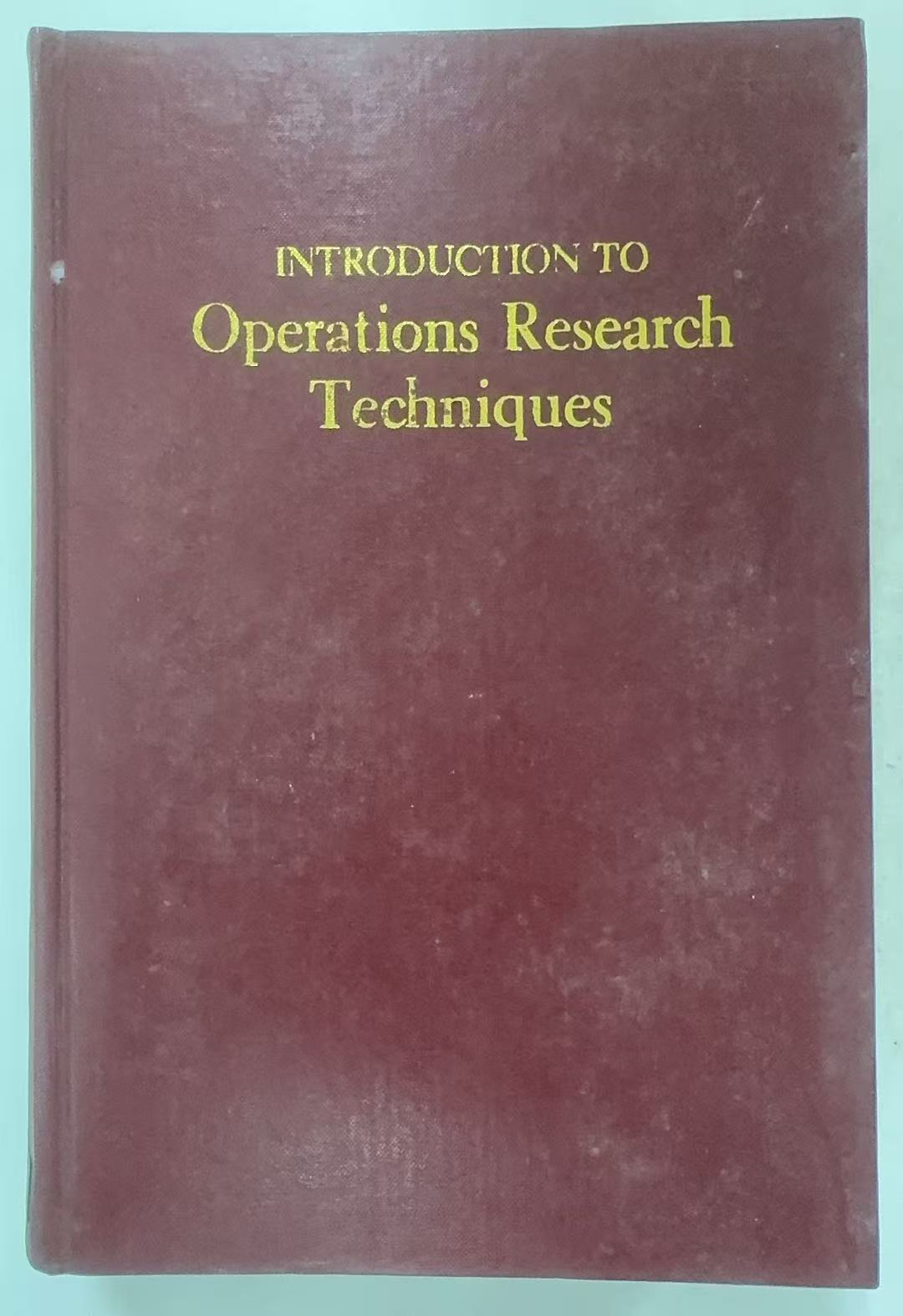 Introduction to Operations Research Techniques