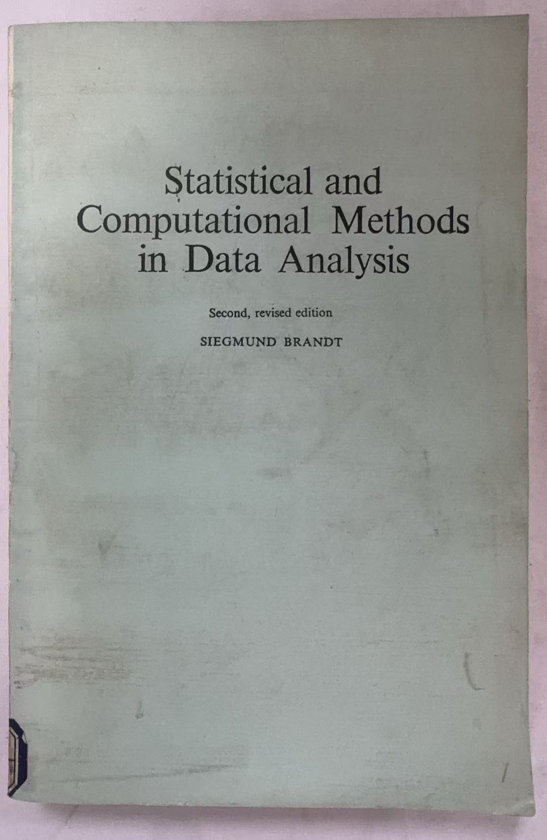 Statistical and Computational Methods in Data Analysis