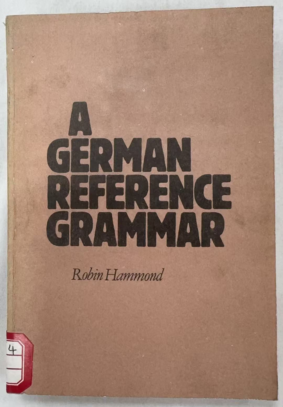 A German Reference Grammar