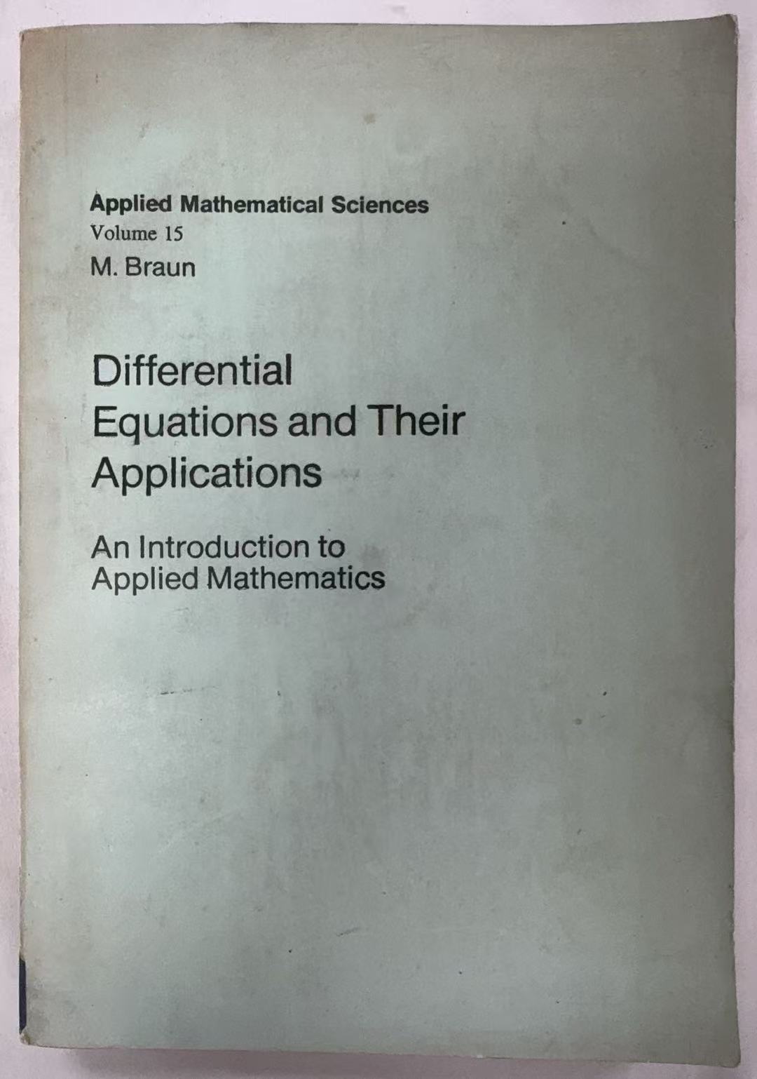 Differential Equations and Their Applications