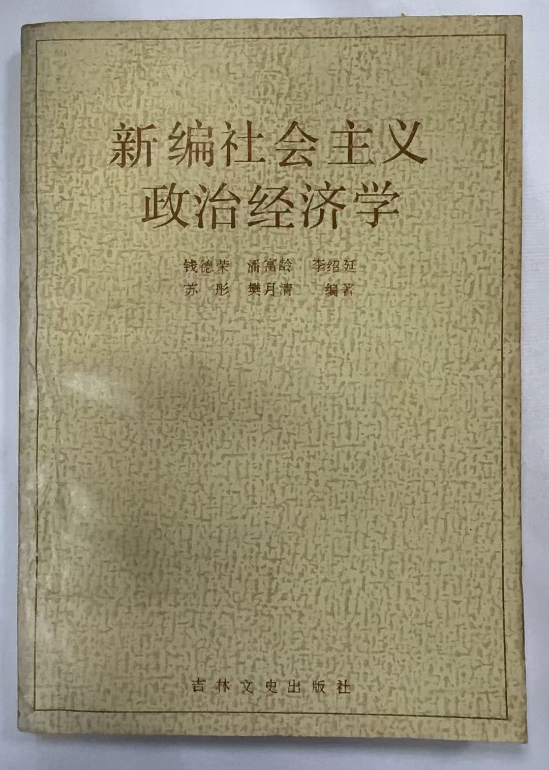 新编社会主义政治经济学