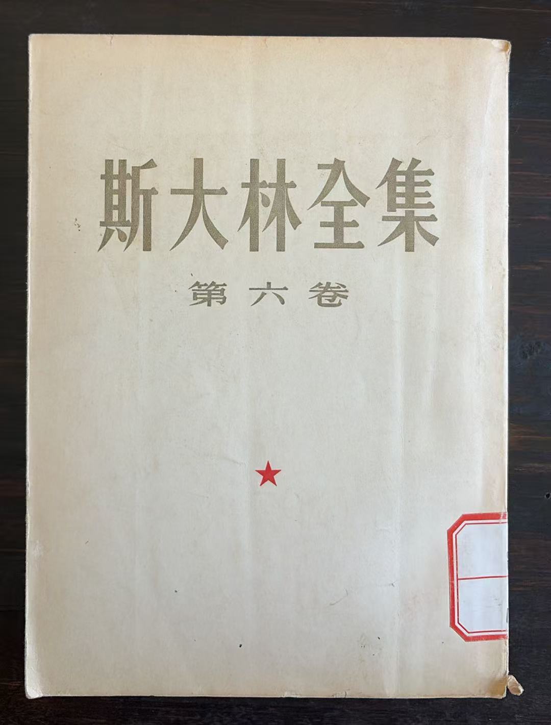 斯大林全集第六卷