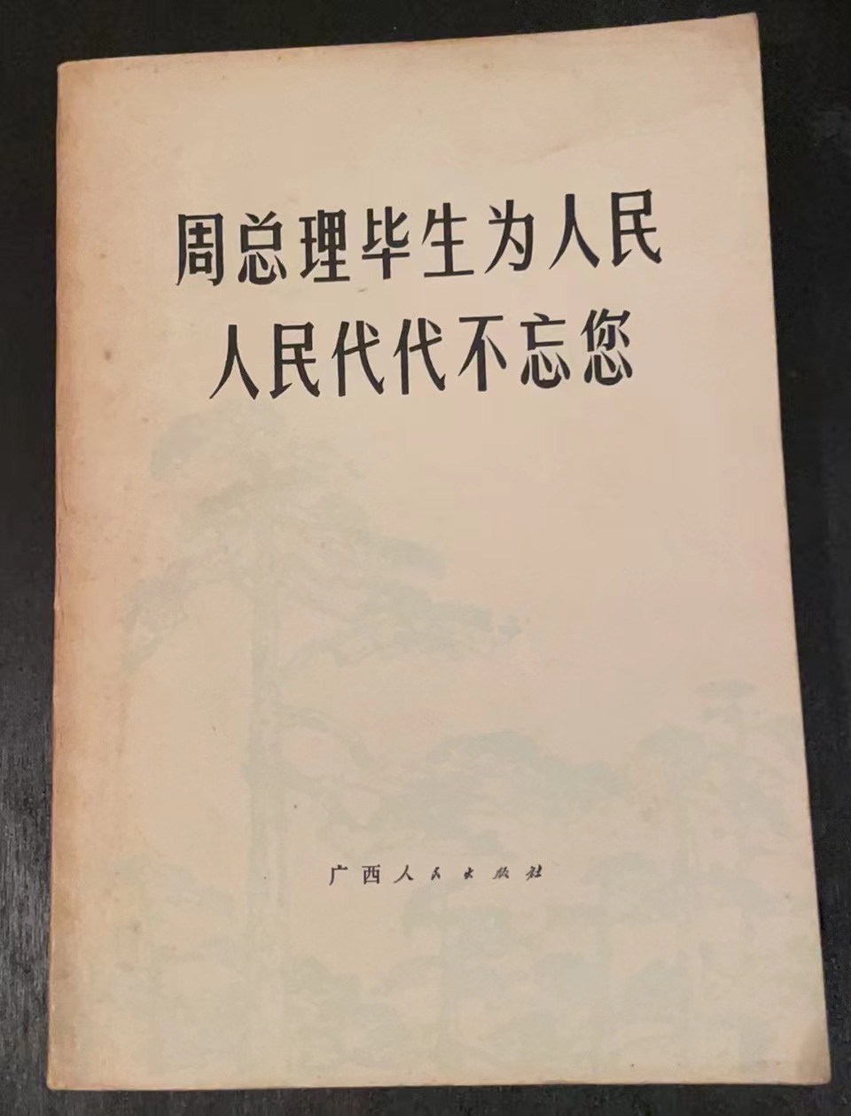 周总理毕生为人民人民代代不忘您