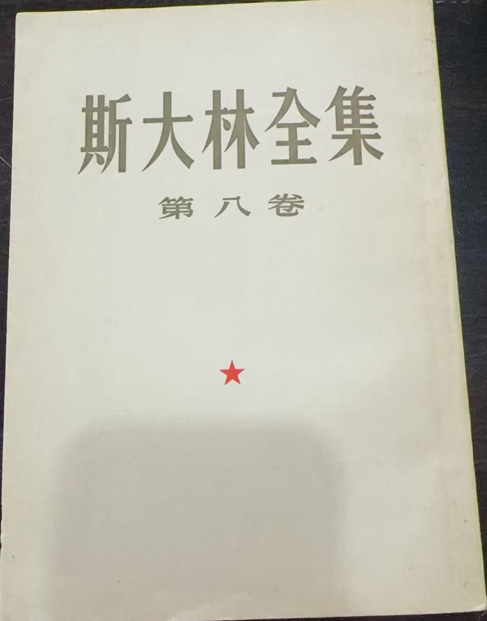 斯大林全集第八卷